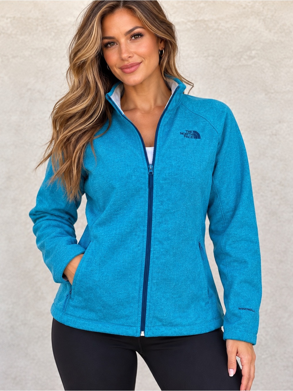 The North Face Women's large Teal Blue Full-Zip Utility Jacket